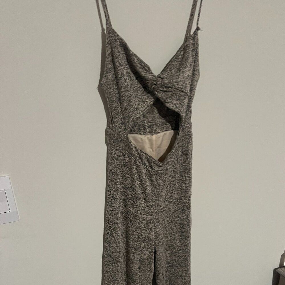 Naked Wardrobe grey‎ cutout jumpsuit small